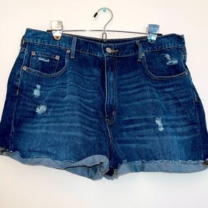 Aero denim shorts